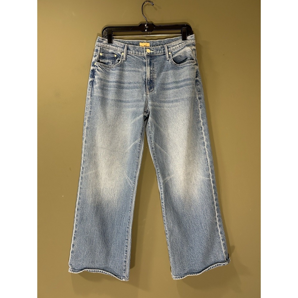Mother Jeans Mid Rise Maven Ankle Magic School Bus Loose Wide Leg Sz 31(31x26)